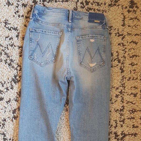 MOTHER SUPERIOR  HIGH WAISTED RIDER SKIMP JEANS - Picture 6 of 12